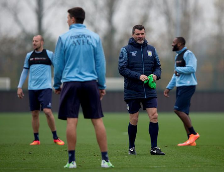 Keane var ekki vinsæll á æfingasvæðinu.