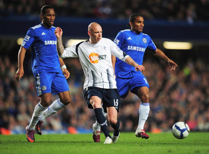 Grétar Rafn Steinsson í leik með Bolton gegn Chelsea fyrr í mánuðinum.