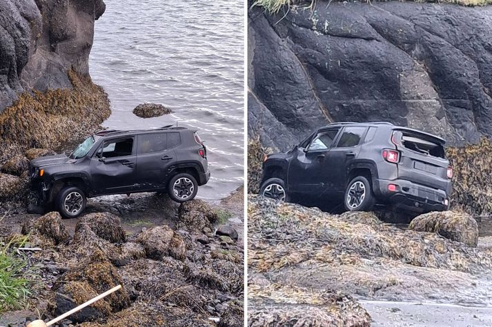 Ökumaðurinn er ekki talinn alvarlega slasaður.