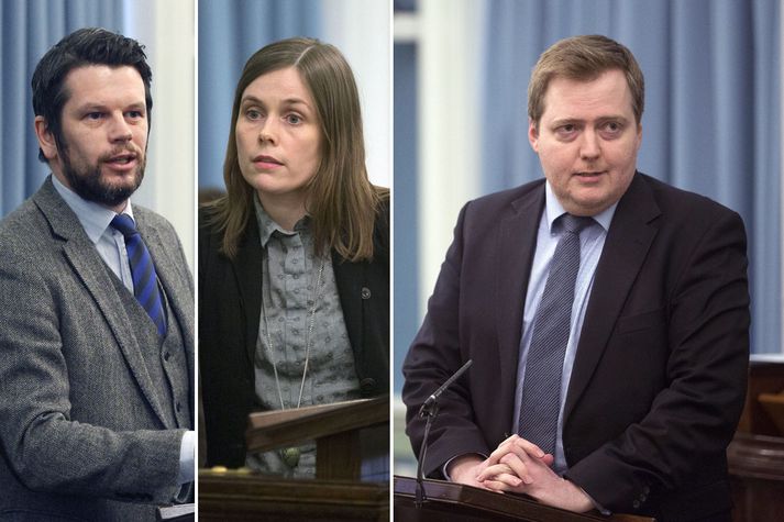 Guðmundur nennir ekki að bíða lengur. Katrínu þykir framkoma forsætisráðherra ekki boðleg. Sigmundur Davíð er staddur erlendis.