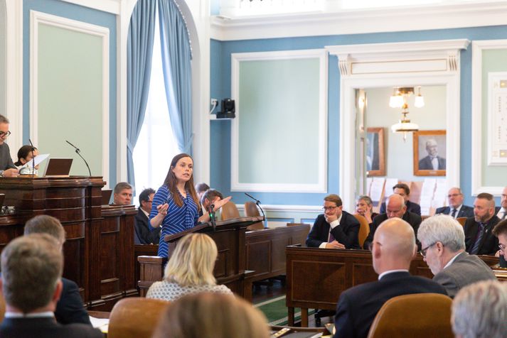 Forsætisráðherra gerir grein fyrir atkvæði sínu í dag.