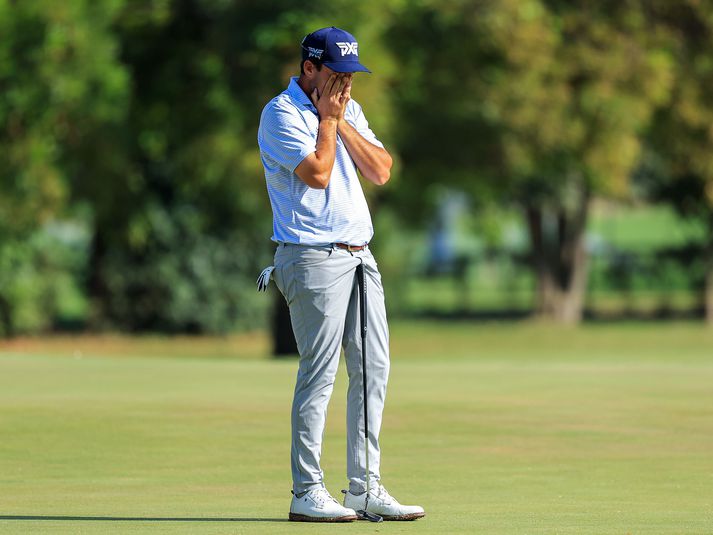 Ryan McCormick er orðinn þreyttur á sjálfum sér á golfvellinum.