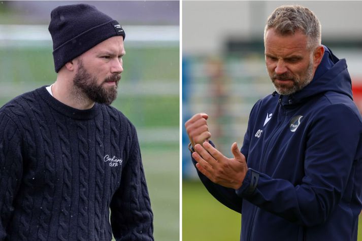 Brynjar og Olgeir voru Jóni Þór til aðstoðar í sumar og eru aðalþjálfarar KFG. 