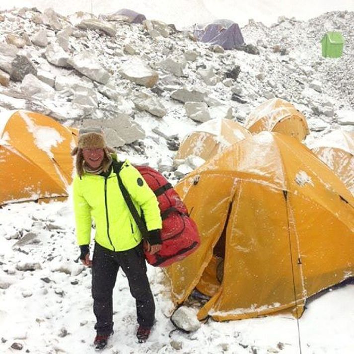 Ingólfur Axelsson dvelur um þessar mundir í grunnbúðum Everest.