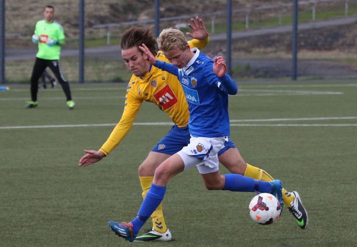 Alexander Már kom inn á sem varamaður og skoraði tvö mörk.