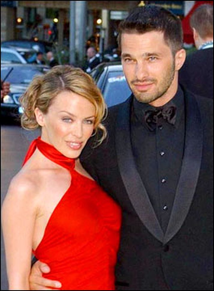 Kylie Minogue og Olivier Martinez.