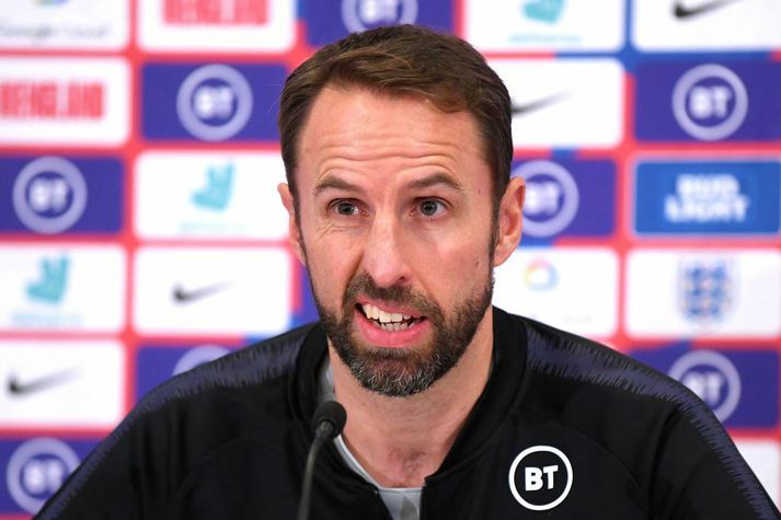 Gareth Southgate, landsliðsþjálfari Englands, mun aldeilis þurfa að svara fyrir sig á næsta blaðamannafundi.