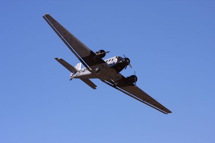 Flugvél af tegundinni Junkers Ju-52.