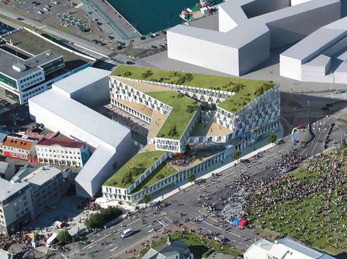 Áhugavert er að skoða tillöguna, sérstaklega í ljósi þess að umrætt svæði er ennþá óbyggt og eftir á að ákveða hvernig það mun líta út í framtíðinni.