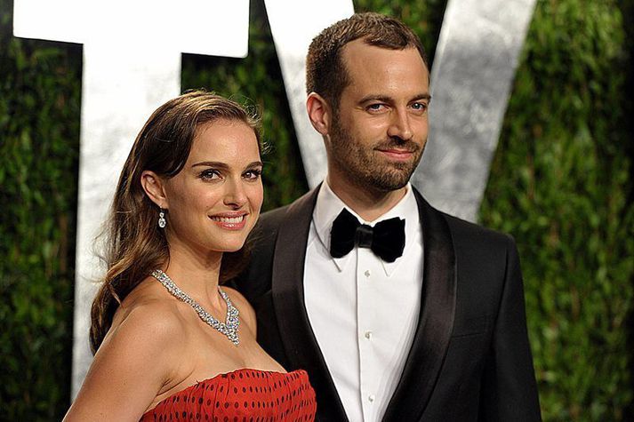 Natalie Portman ásamt eiginmanni sínum, franska ballettdansaranum Benjamin Millepied.