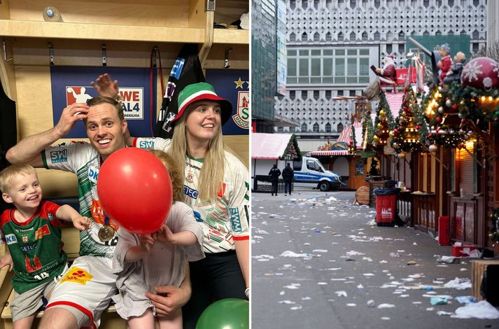 Harpa Brynjarsdóttir og Ómar Ingi Magnússon hafa búið í Magdeburg í þó nokkur ár.