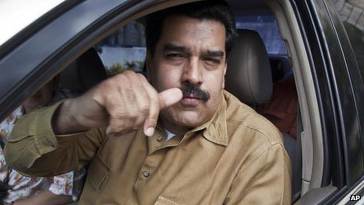 Nicolas Maduro varaforseti Venesúela.