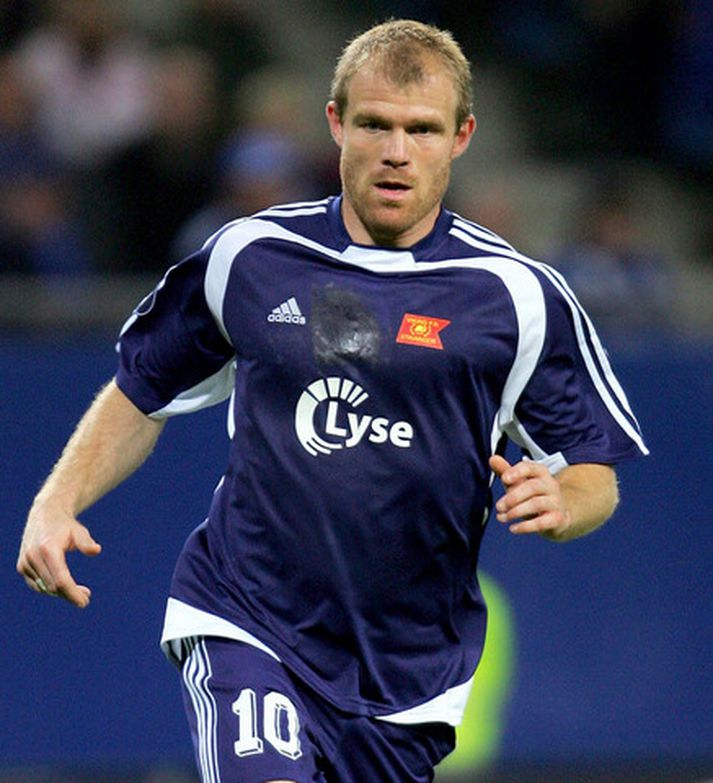 Östenstad er hér í leik með Viking árið 2005 en hann er nú knattspyrnustjóri liðsins.