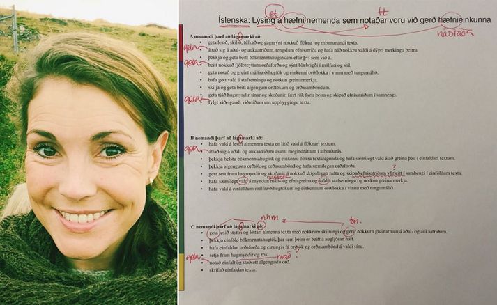 Hulda D. Proppé, kennari í Sæmundarskóla.