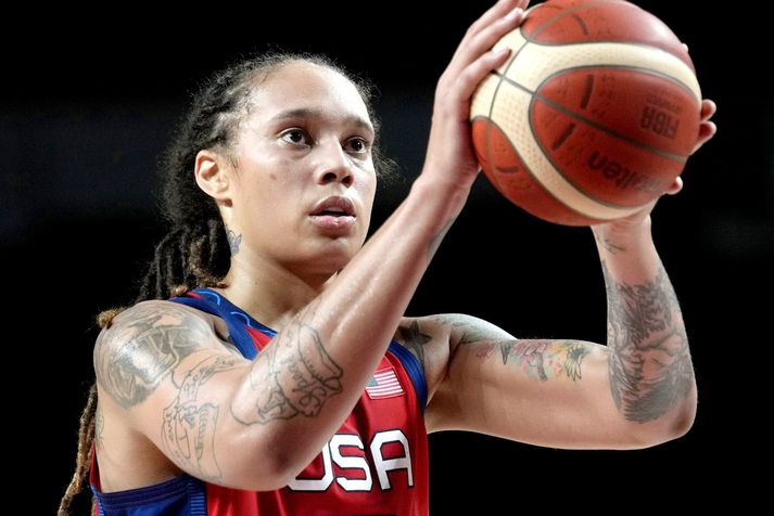 Brittney Griner hefur setið í gæsluvarðhaldi í Rússlandi síðan í febrúar.