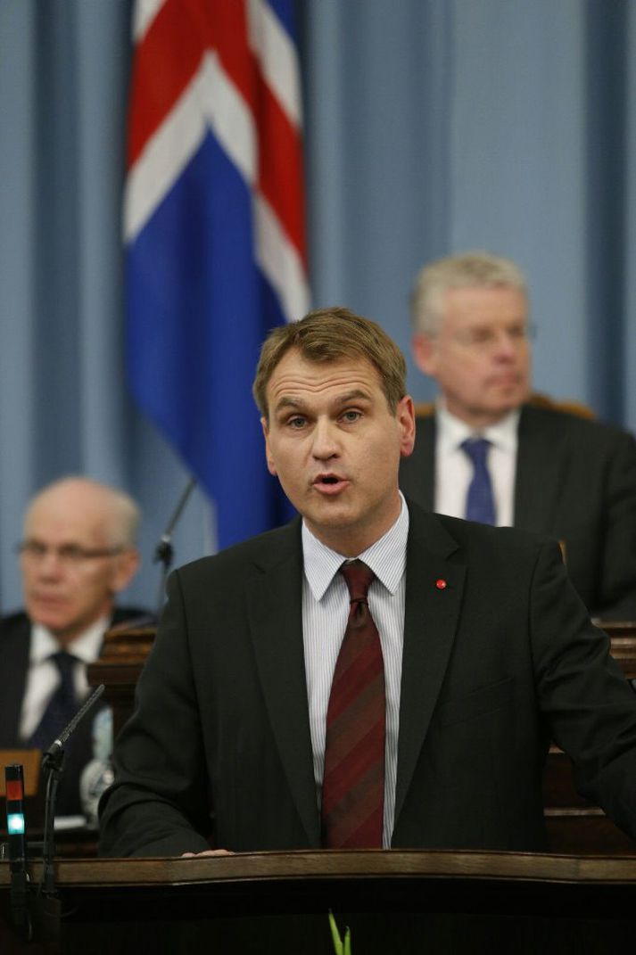 Árni Páll Árnason, formaður Samfylkingarinnar á Alþingi í kvöld.