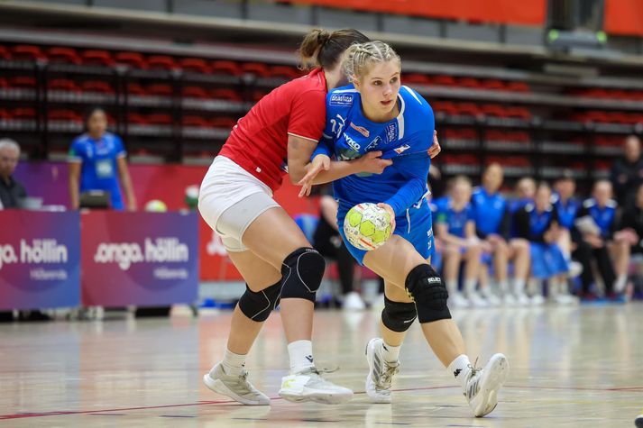 Lena Margrét Valdimarsdóttir skoraði 9 mörk í kvöld