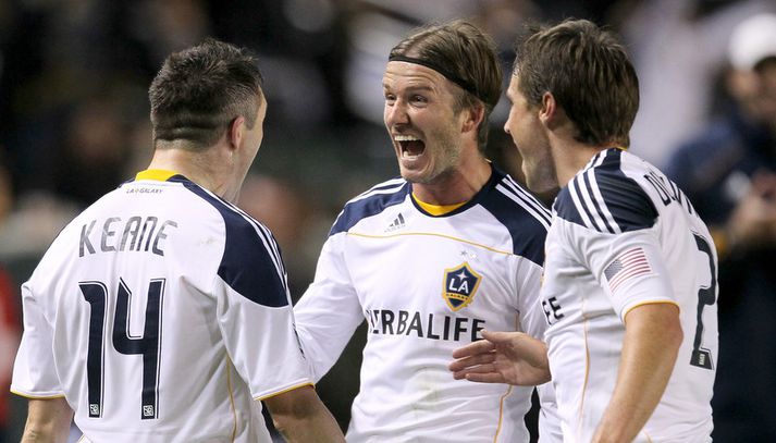 David Beckham í leik með LA Galaxy.