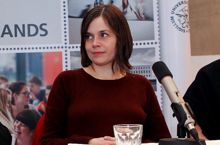 Katrín Jakobsdóttir mælti fyrir kvótafrumvarpinu.