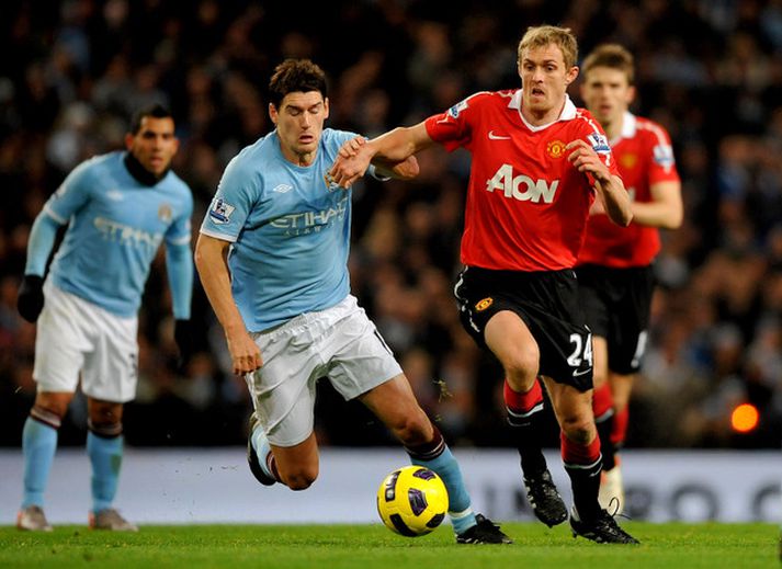 Darren Fletcher í leik með Manchester United.