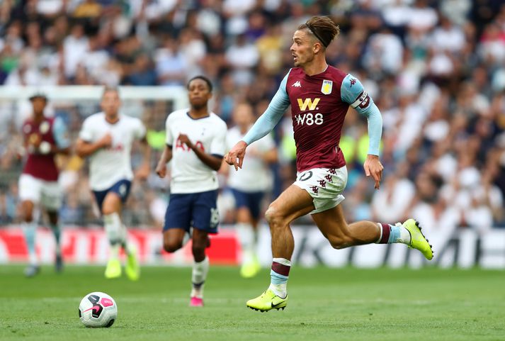 Grealish í leiknum gegn Tottenham í gær.