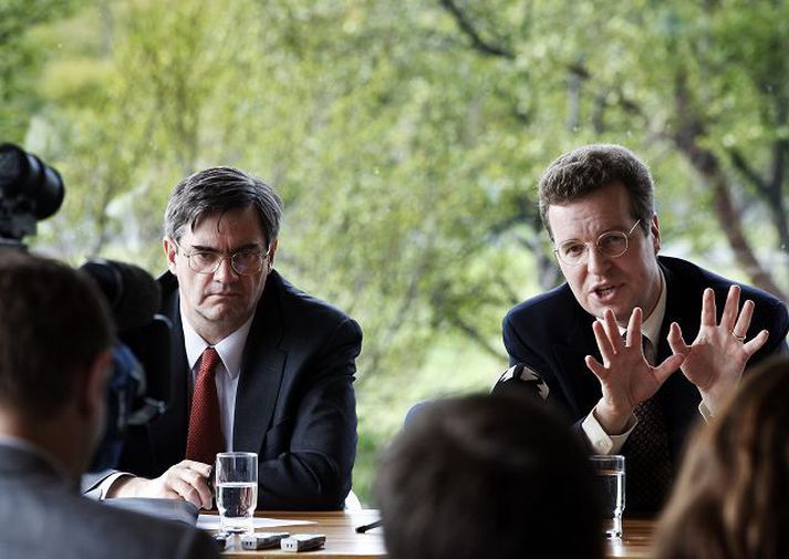 Franek Roswadovski og Mark Flanagan, fulltrúar AGS hér á landi.