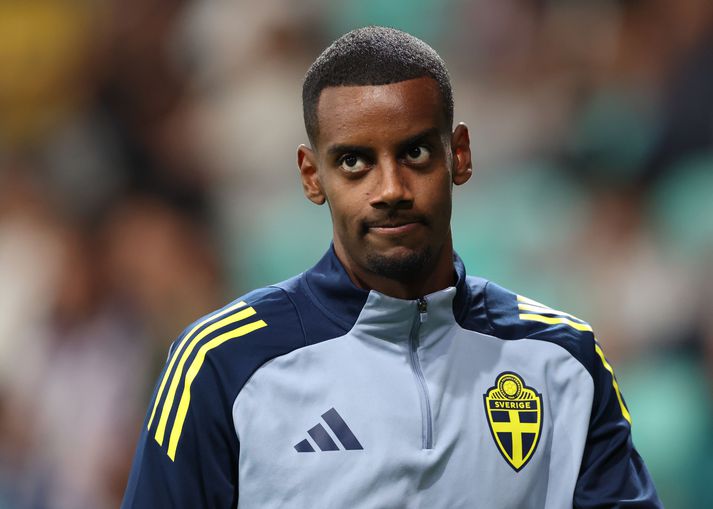 Alexander Isak kom inn af varamannabekk Svíþjóðar í gær og spilaði þar sinn fyrsta leik síðan í maí. 