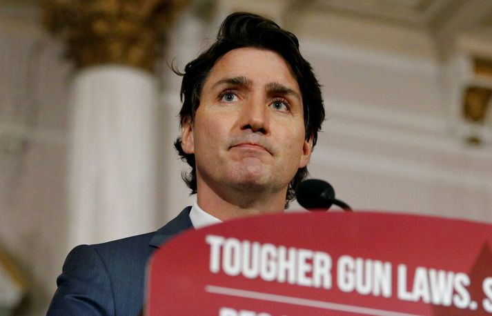 Justin Trudeau, forsætisráðherra Kanada, kynnir nýja byssulöggjöf í Ottawa á mánudag