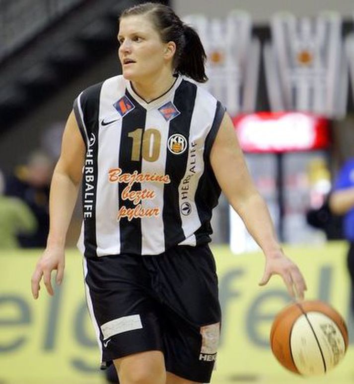 Hildur Sigurðardóttir og félagar í KR eru komnar í góða stöðu.