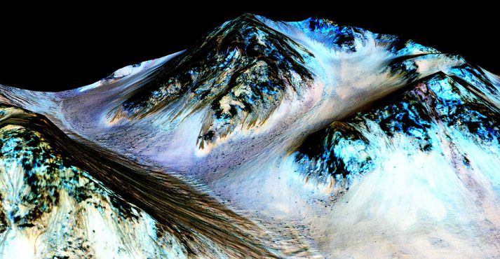 Fljótandi vatn er að finna á Mars.