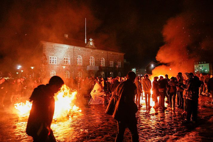 Þann 21. janúar 2009 sauð verulega upp úr á Austurvelli.