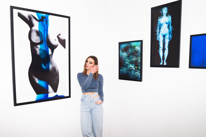 Anna Maggý er með bás á alþjóðlegu listamessunni LA Art Show.