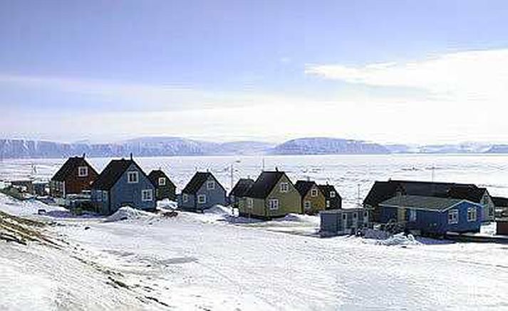 Qaanaaq, er nyrsti  bær Grænlands.