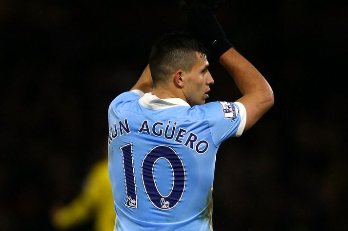 Sergio Agüero hefur verið heitur í bikarnum að undanförnu.