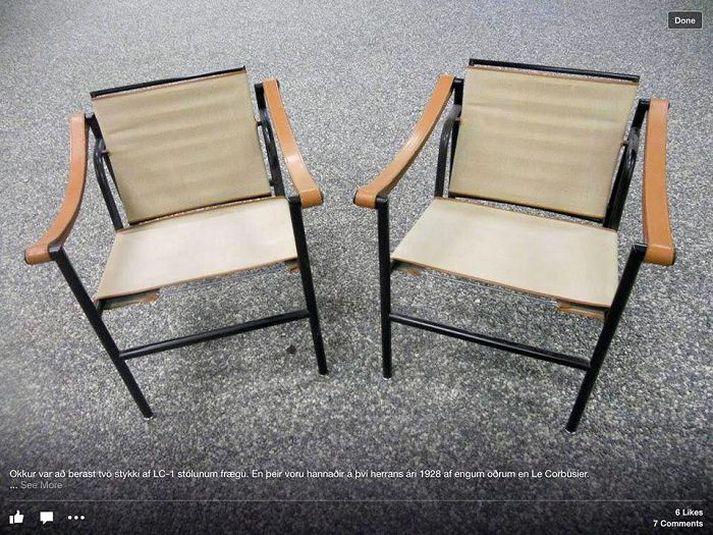 Le Corbusier-stólar í Góða hirðinum.