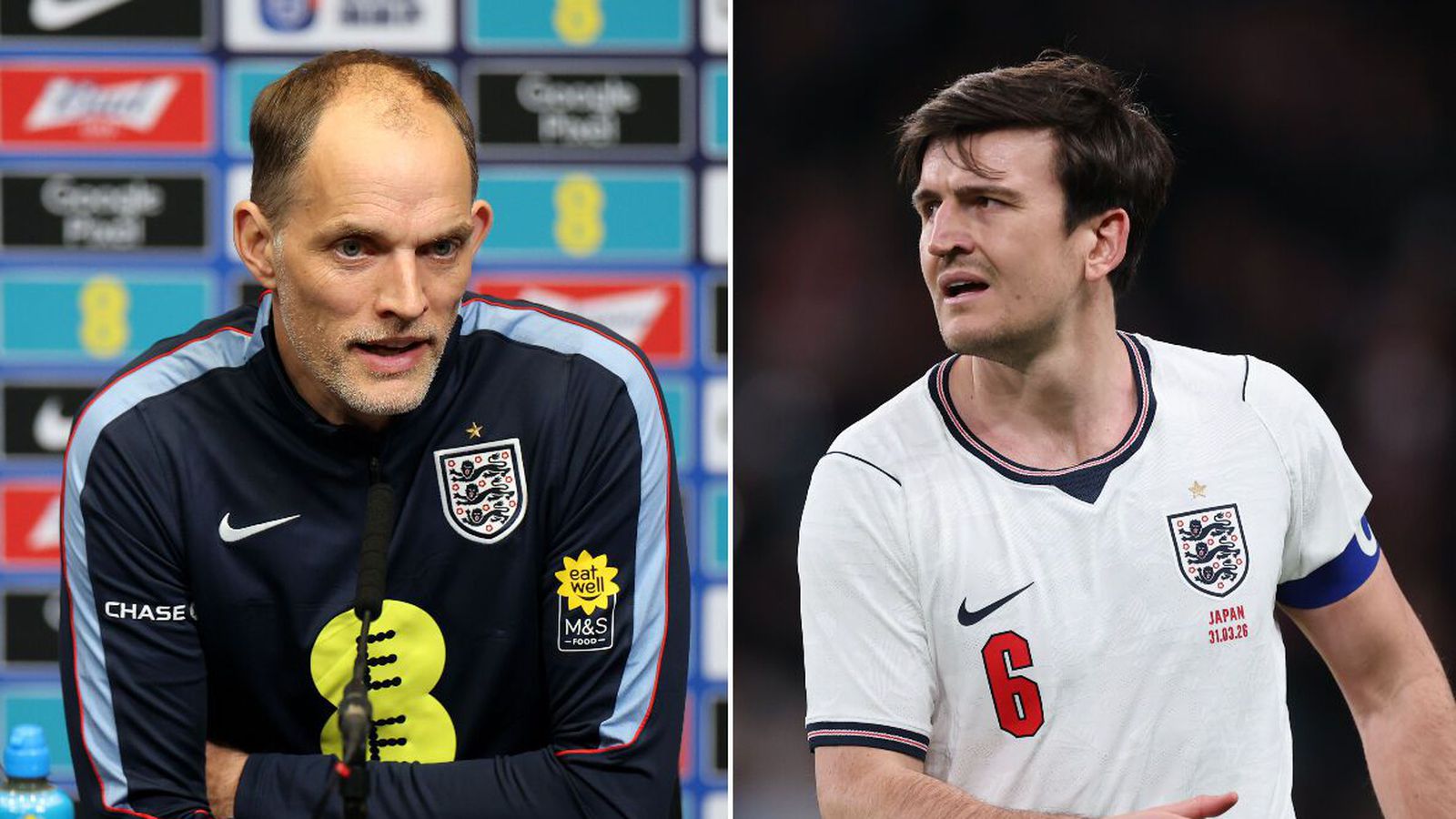 Tuchel hissa á niðurbrotnum Maguire