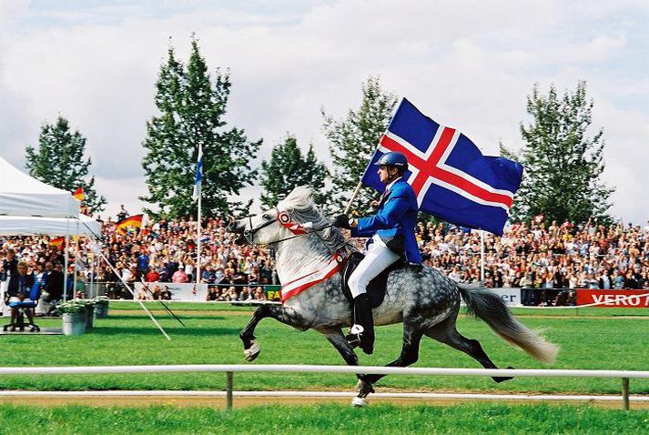 Íslenska landsliðið í hestaíþróttum er iðulega sigursælt á heimsmeistaramótum.