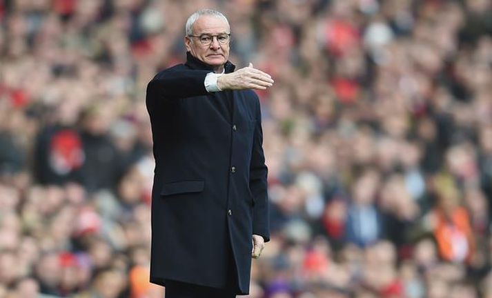 Claudio Ranieri er með Leicester á toppnum.