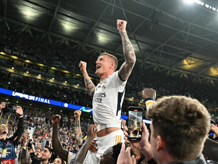 Toni Kroos lagði upp fyrra mark Real en hann var að leika sinn síðasta leik fyrir félagið.