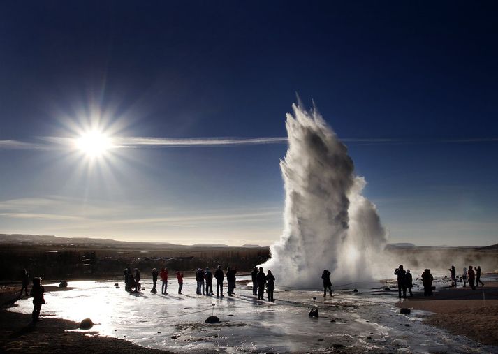 Flest slysin verða við Strokk.