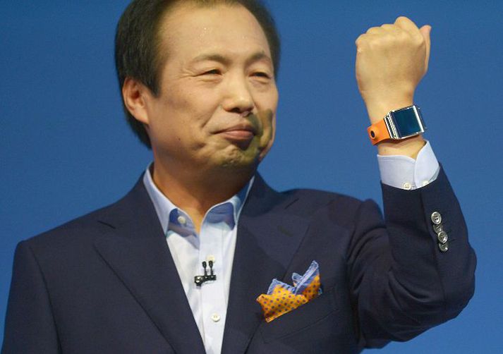 JK Shin, framkvæmdastjóri þróunar- og farsímasviðs Samsung, kynnti Galaxy Gear-snjallúrið á tæknisýningu í Berlín í síðasta mánuði.