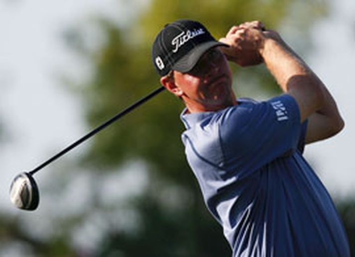 Lucas Glover á Bay Hill í gær. Tiger Woods hefur unnið á Bay Hill fjórum sinnum en hann býr í Orlando þar sem Bay Hill völlurinn er staðsettur.