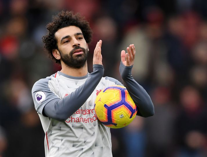 Mohamed Salah vann gullskóinn í vor