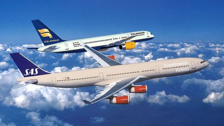 SAS  Airbus A340  Flugfélag Íslands  Icelandair