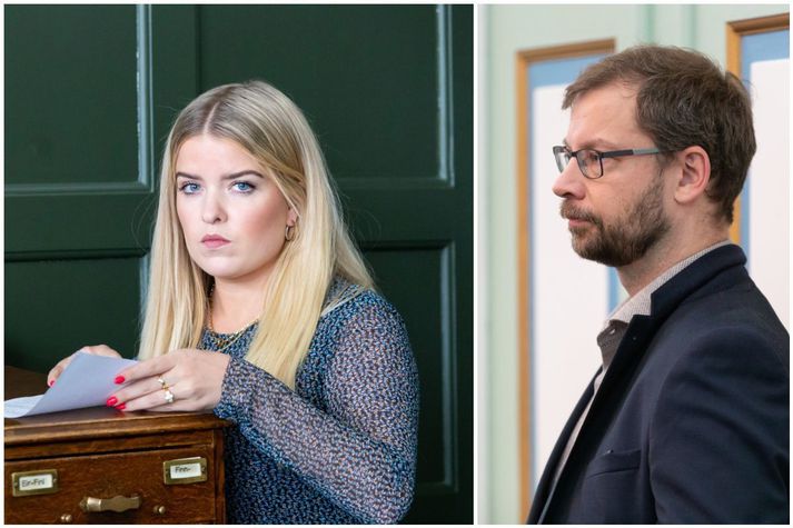 Áslaug Arna Sigurbjörnsdóttir og Björn Leví Gunnarsson sem telur einsýnt að dagpeningakerfið sé misnotað af ráðherrum.