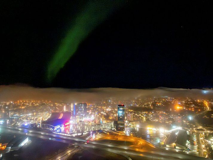 Loftmynd af Kópavogi úr safni.