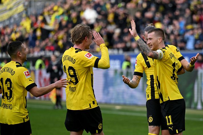 Dortmund er komið í efsta sæti deildarinnar um stundarsakir að minnsta kosti.