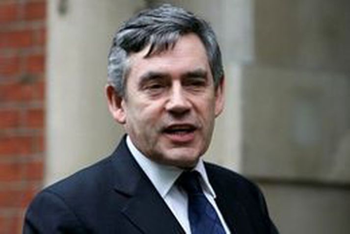 Gordon Brown forsætisráðherra.