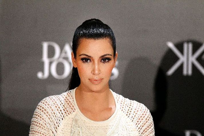 Kim Kardashian sendi Barbie furðuleg skilaboð á Twitter á jóladag.Nordic photos/getty