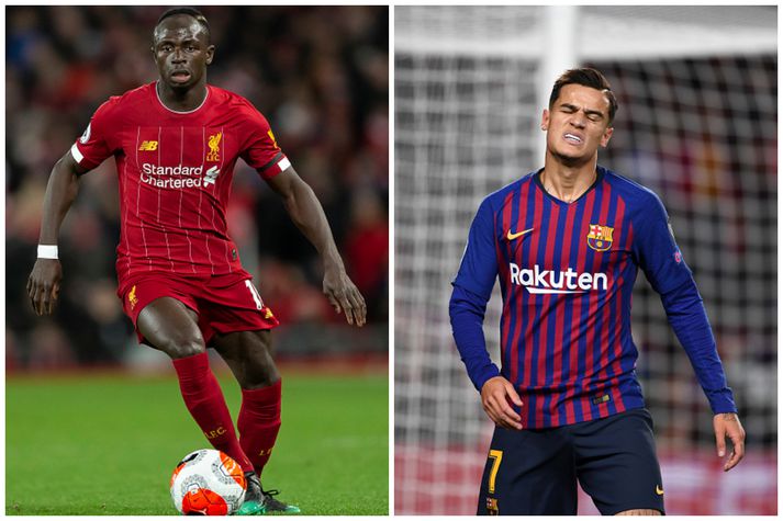 Sadio Mane hefur verið orðaður við Barcelona en Coutinho, sem er samningsbundinn Barcelona, er nú á láni hjá Bayern Munchen.